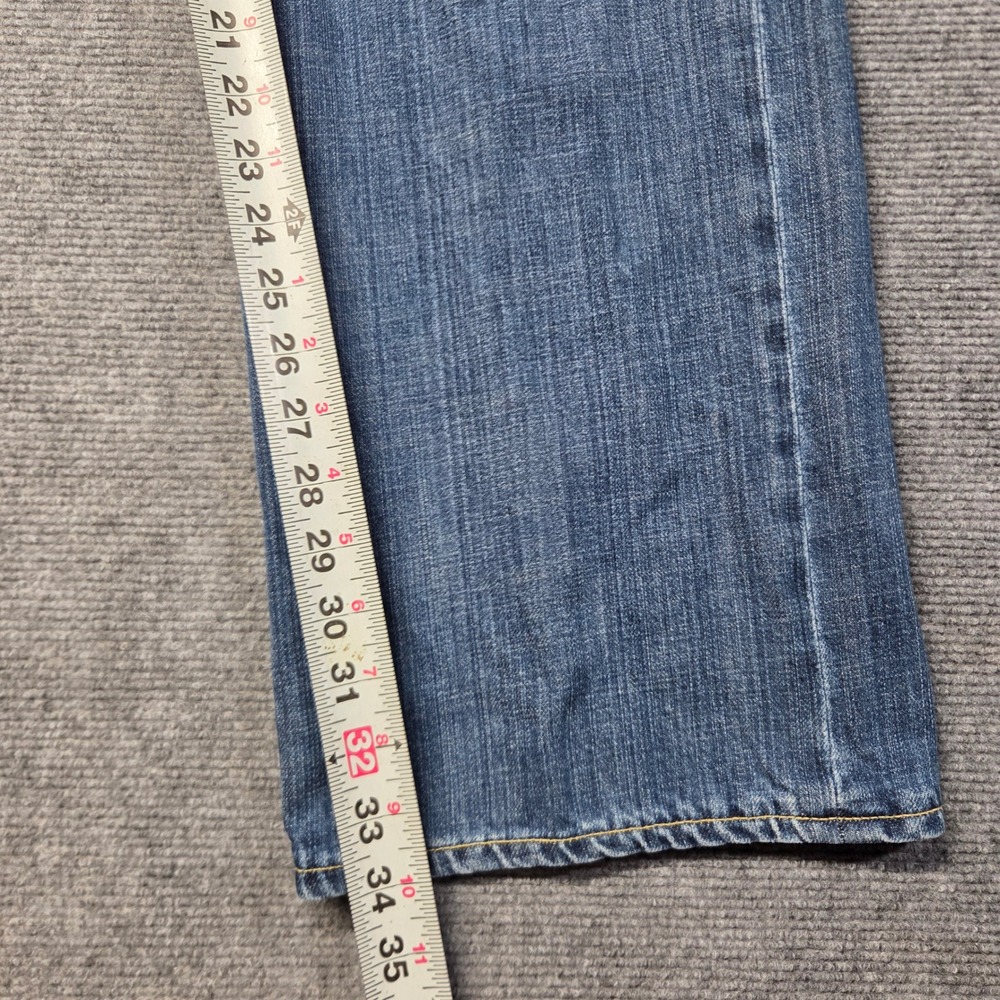 Agave Denimsmith Trademark Straight Cut Jeans Mens 36 Blue Premium Made USA - Picture 8 of 16